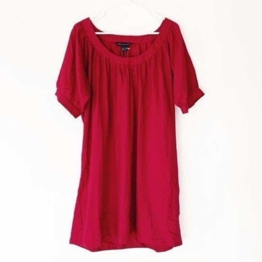 NWT French Connection Pink Babydoll Shift Dress Tunic Barbie Y2K Womens Size 12